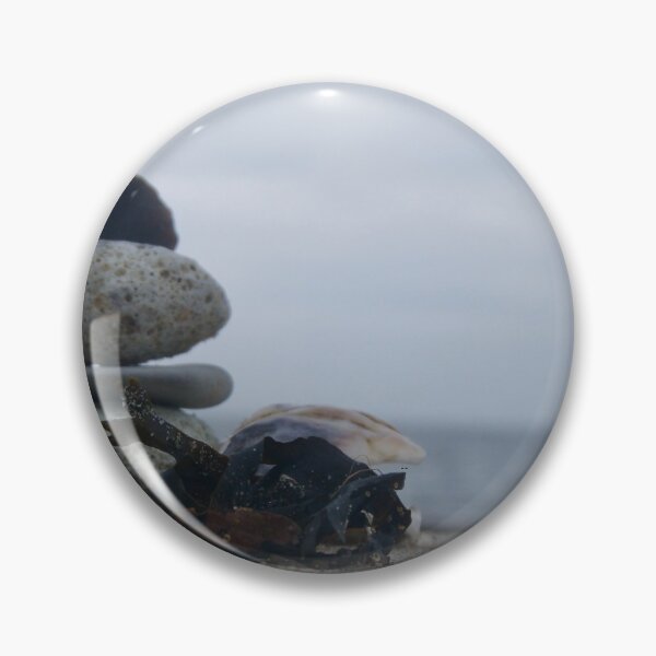 Item preview, Closeup stone stacking on the beach designed and sold by beachbyehlers.