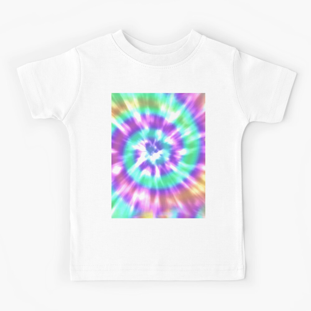 Pastel rainbow aesthetic super cute tie dye shirt pink yellow and blue