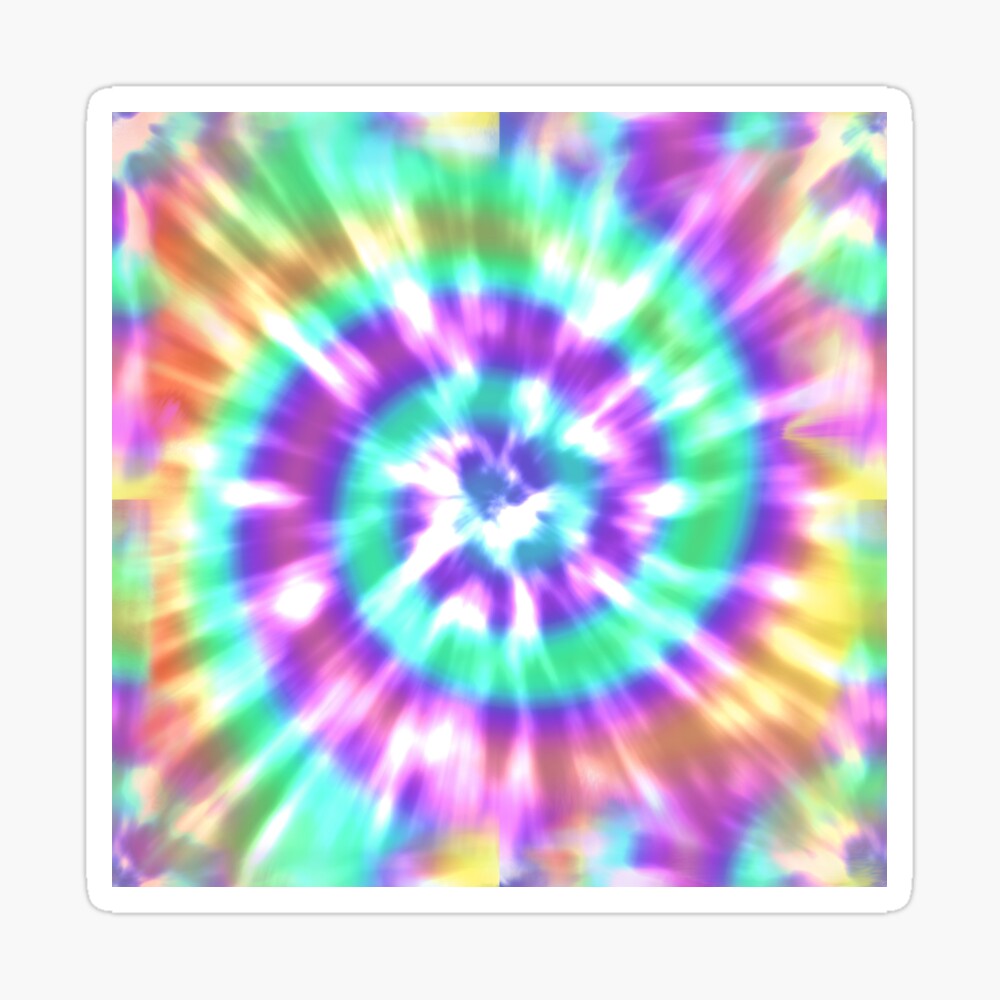 rainbow tie dye aesthetic pink purple blue teal yellow orange poster by the goods redbubble redbubble