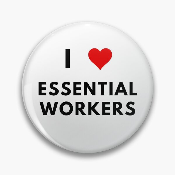 Item preview, I Love Essential Workers designed and sold by Seacub.