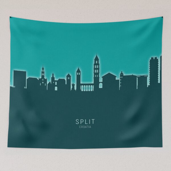 Item preview, Split Croatia Skyline designed and sold by ArtPrints.