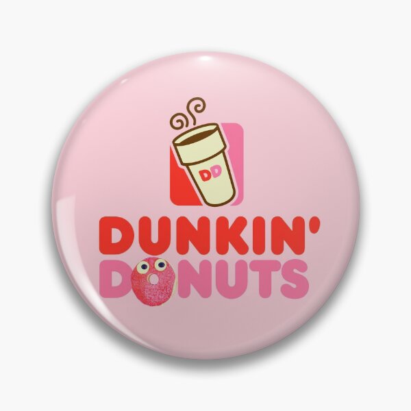 Pink logo Dunkin Donuts Pin