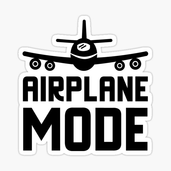 Airplane Mode Sticker