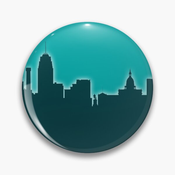 Item preview, Lansing Michigan Skyline designed and sold by ArtPrints.