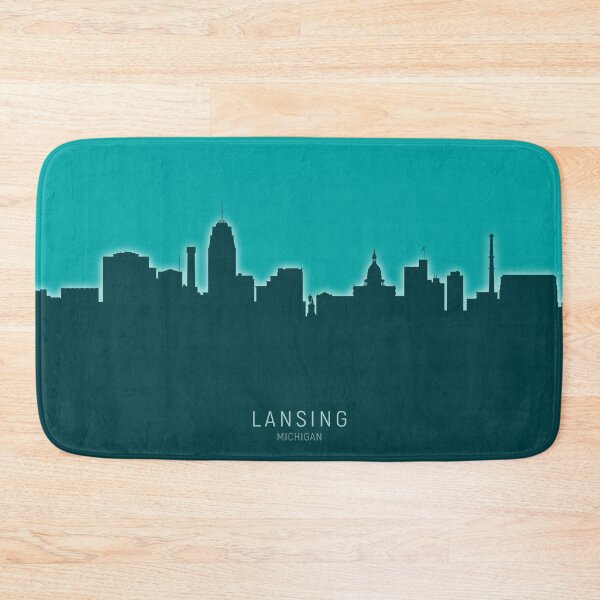 Item preview, Lansing Michigan Skyline designed and sold by ArtPrints.
