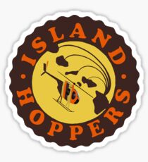 Island Hoppers /brown Sticker