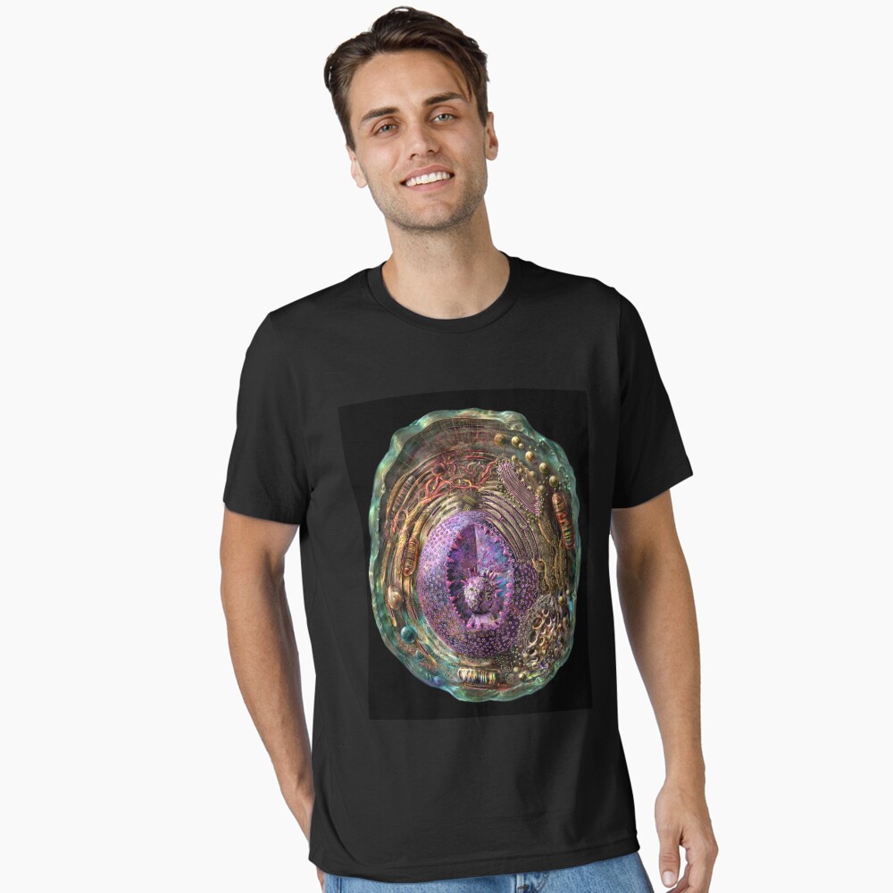 Vista previa del artículo con la obra «Camiseta esencial», diseñado y vendido por Kightleys.