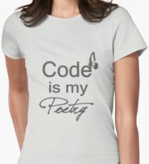 Code is my Poetry Women's Fitted T-Shirt