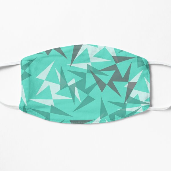 Geo Wheels - Aqua Flat Mask
