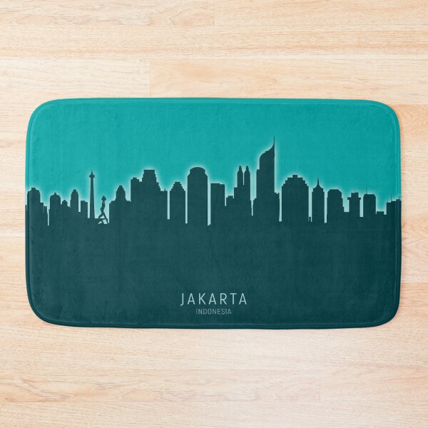 Item preview, Jakarta Skyline Indonesia designed and sold by ArtPrints.