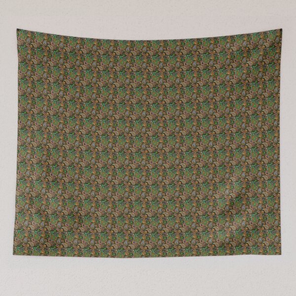 Item preview, orange and green paisley designed and sold by jack-OC.