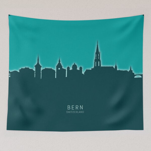 Artikelvorschau, Bern Switzerland Skyline entworfen und verkauft von ArtPrints.