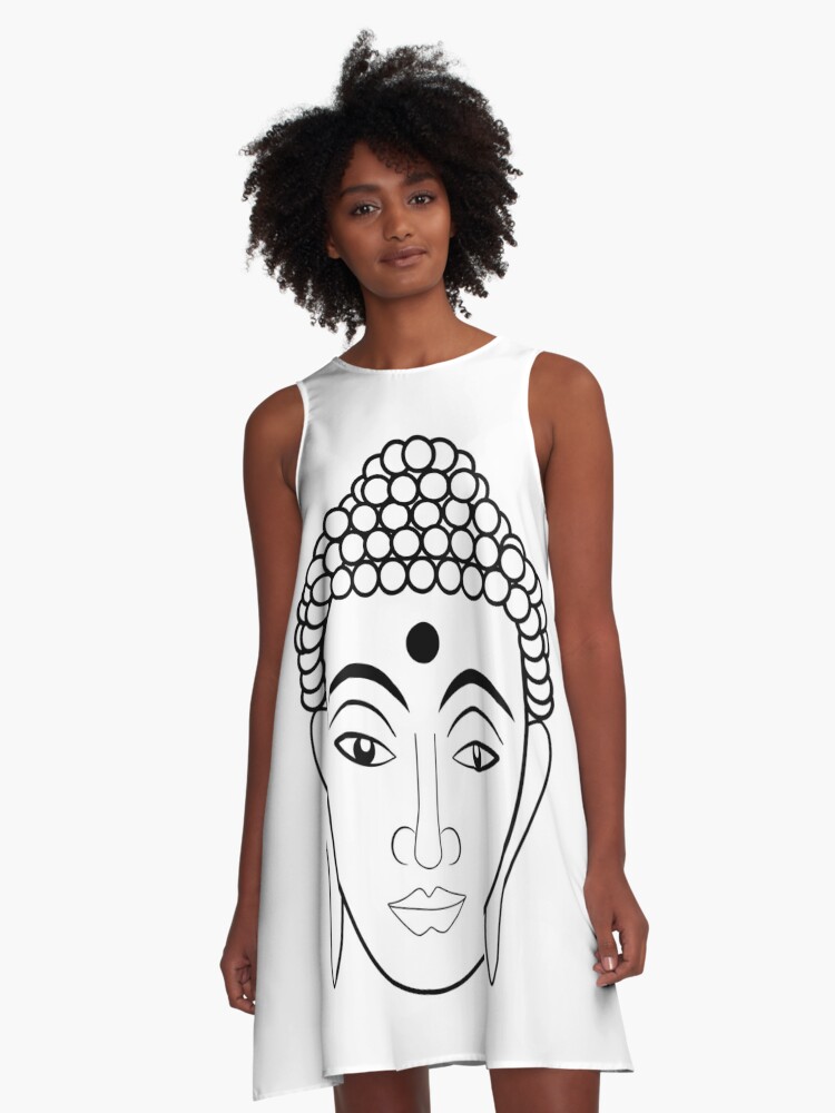 Buddha on sale print dress