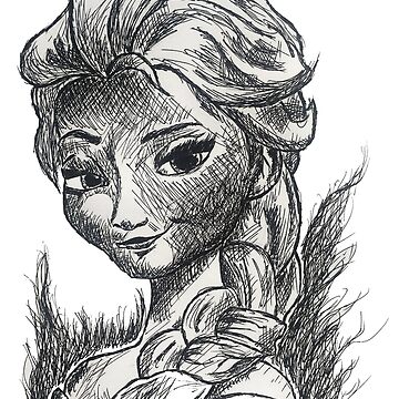 Frozen Elsa - drawing\