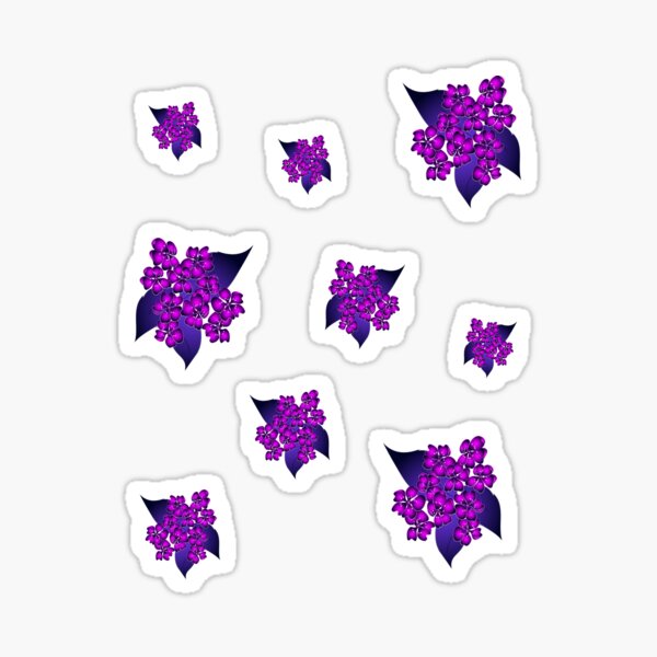 Pear Blossom Bioluminescence Pink Sticker