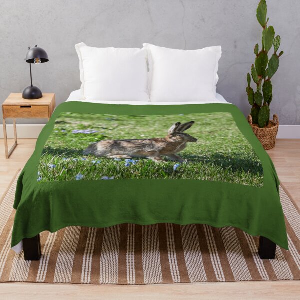 Item preview, With the blue flowers. European hare designed and sold by Jouko Lehto Photography.