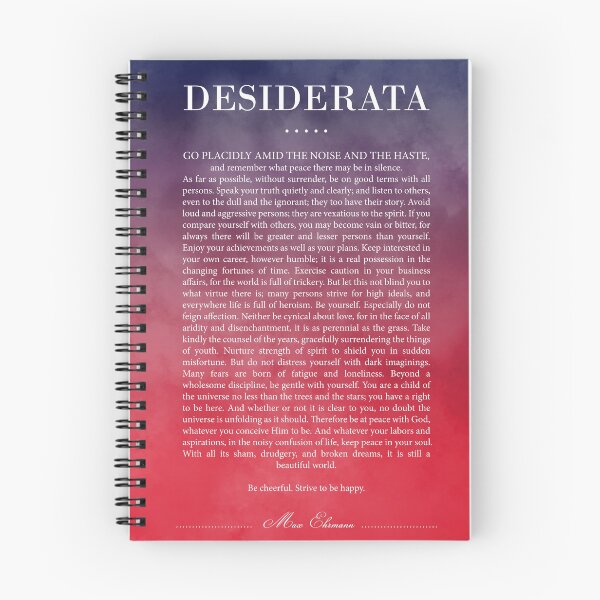 Item preview, Desiderata, Max Ehrmann - Typography Print 22 - Literary Poster designed and sold by Studio Grafiikka.