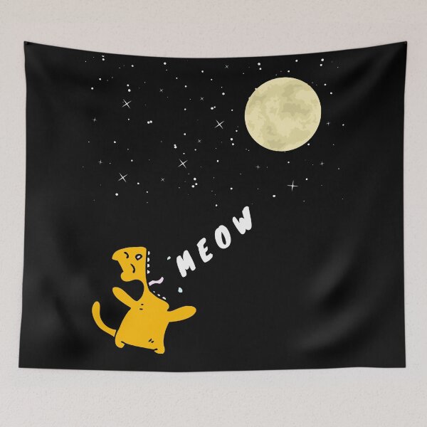 Item preview, Cat crying at night - cat lover gift designed and sold by Radu Matei.