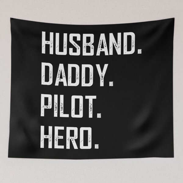 Item preview, Husband Daddy Pilot Hero designed and sold by KA DESIGNS.