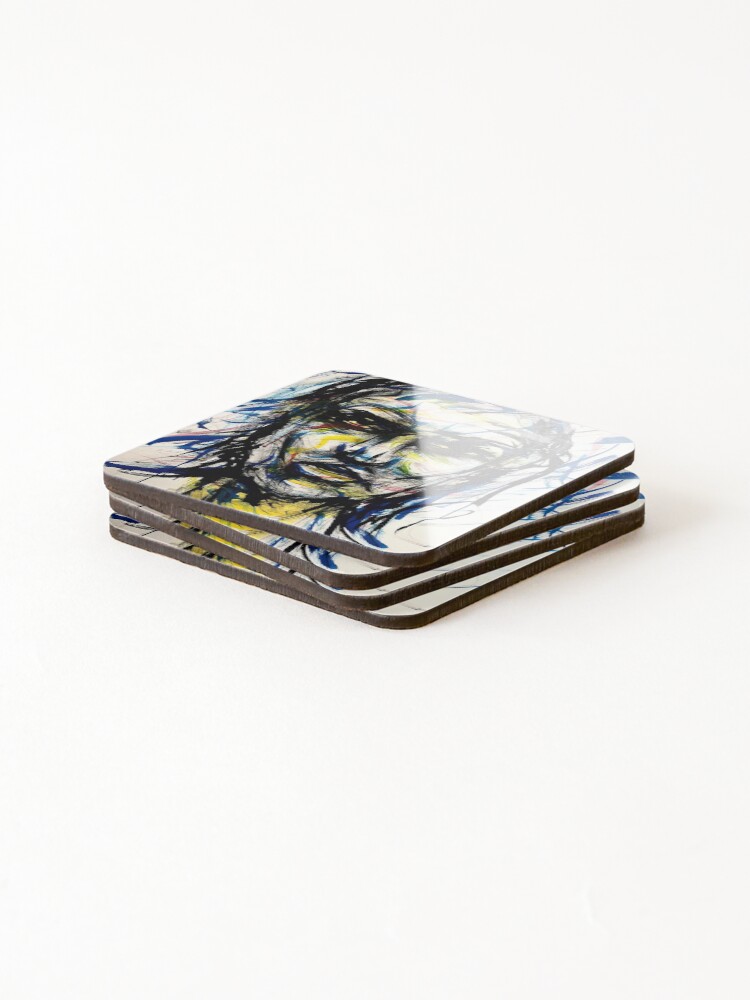 Thumbnail 4 of 5, Coasters (Set of 4), abstract portrait designed and sold by Rdplush.
