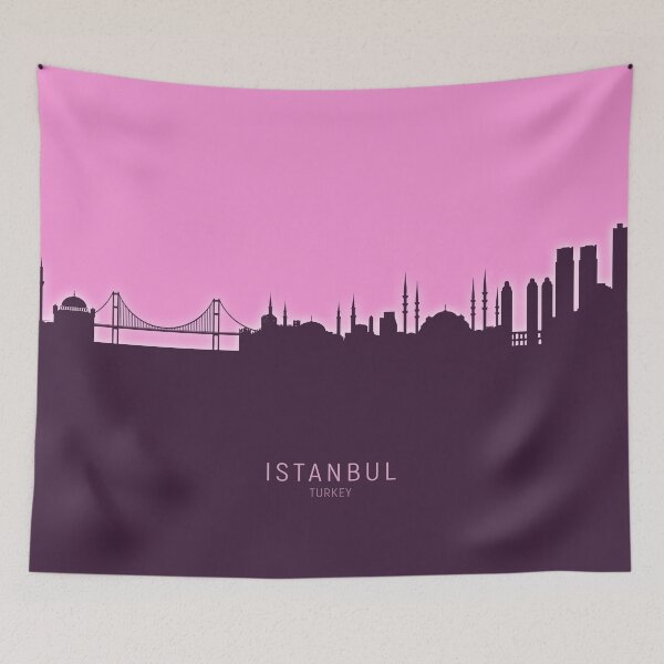 Artikelvorschau, Istanbul Turkey Skyline entworfen und verkauft von ArtPrints.