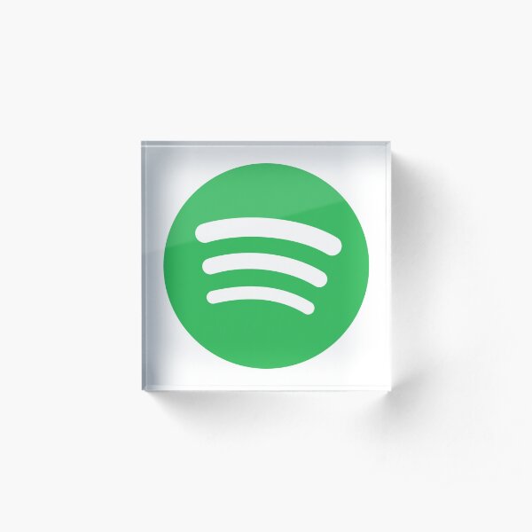 spotify logo Acrylic Block