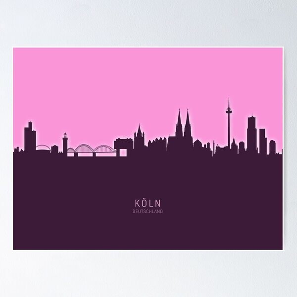 Artikelvorschau, Cologne Germany Skyline entworfen und verkauft von ArtPrints.