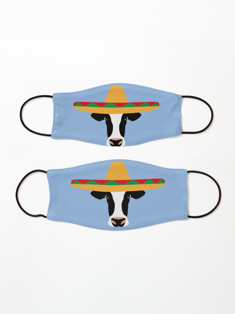 Alternate view of NDVH Cow Wearing a Sombrero Mask