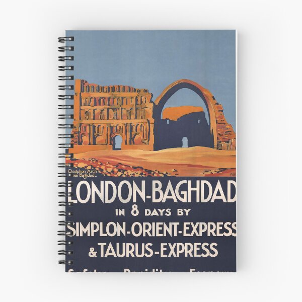 Artikelvorschau, London-Baghdad vintage travel poster entworfen und verkauft von stickart-marek.