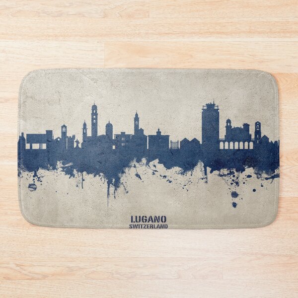 Item preview, Lugano Switzerland Skyline designed and sold by ArtPrints.