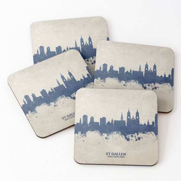 Item preview, St Gallen Switzerland Skyline designed and sold by ArtPrints.