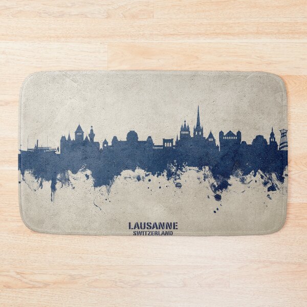 Item preview, Lausanne Switzerland Skyline designed and sold by ArtPrints.