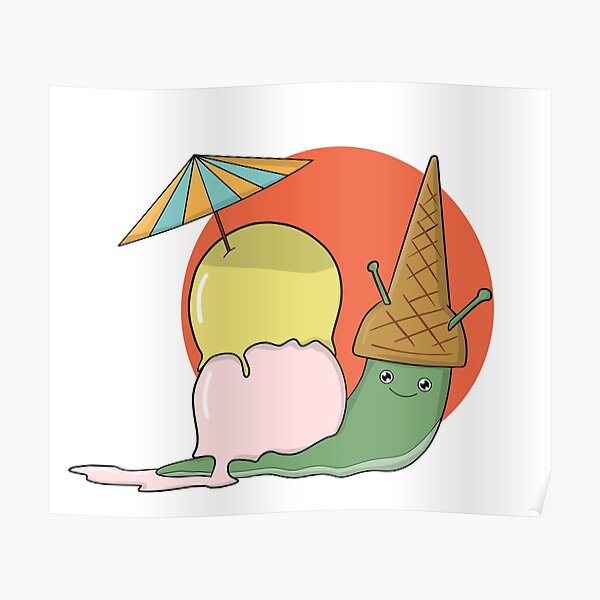 the ice cream slug. Poster