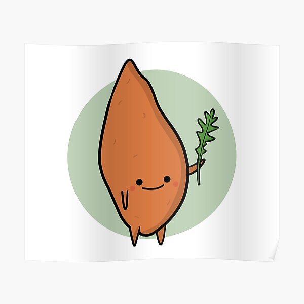 Pat the sweet potato and his rocket friend. Poster