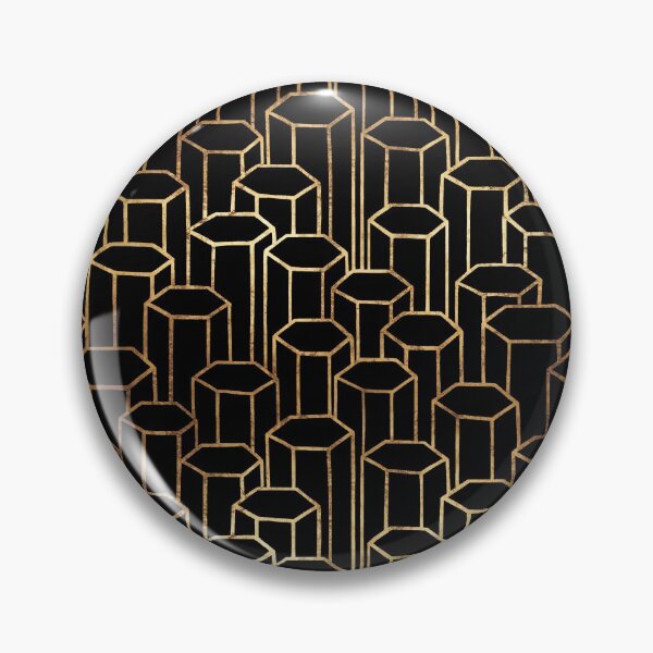 Item preview, Hexagonal Columns // Black designed and sold by The Wellington Boot.