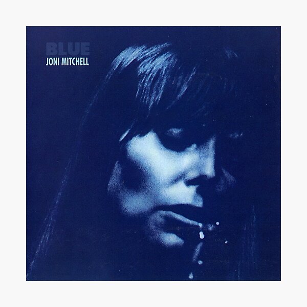 Joni Mitchell blue Photographic Print