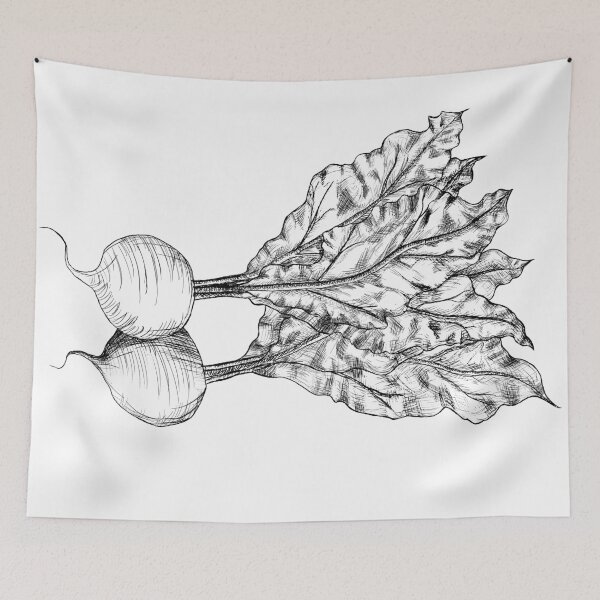 Item preview, Hand Drawn Line Art Beets Large  designed and sold by KristopherBel.