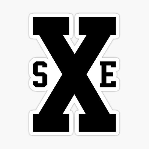 Straight Edge vinyl sticker decal XXX punk rock skin alcohol drugs vegan SXE