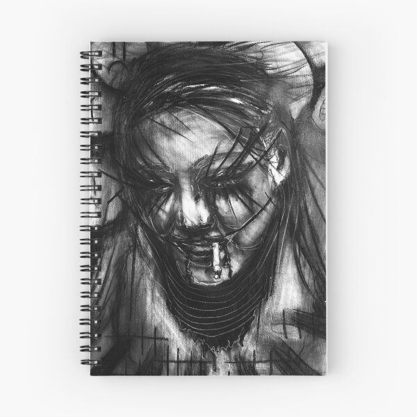 Aperçu de l'œuvre Portrait abstrait au fusain créée et vendue par Riley  Day/plush.