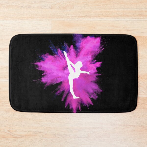 Item preview, Gymnast Silhouette - Pink Explosion  (On Black)  designed and sold by Flexiblepeople.