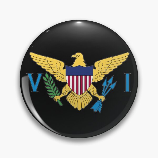 Artikelvorschau, USVI Flaggenlogo FARBE - Amerikanische Jungferninseln entworfen und verkauft von Local-Crew.