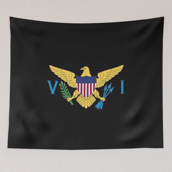 Item preview, USVI Flag logo COLOR -  U.S. Virgin Islands   designed and sold by Local-Crew.