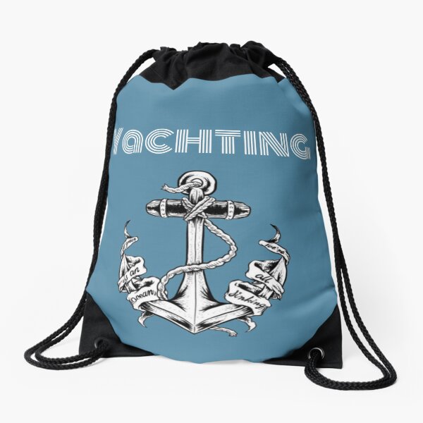 Yachting ocean Drawstring Bag
