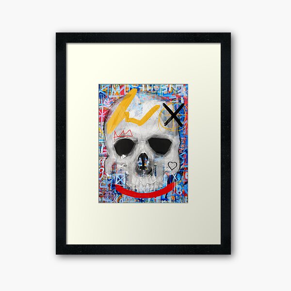 Street Skull Framed Art Print