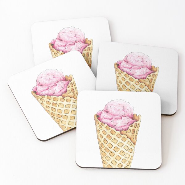 Item preview, Strawberry Ice Cream Cone designed and sold by sugar-peach.
