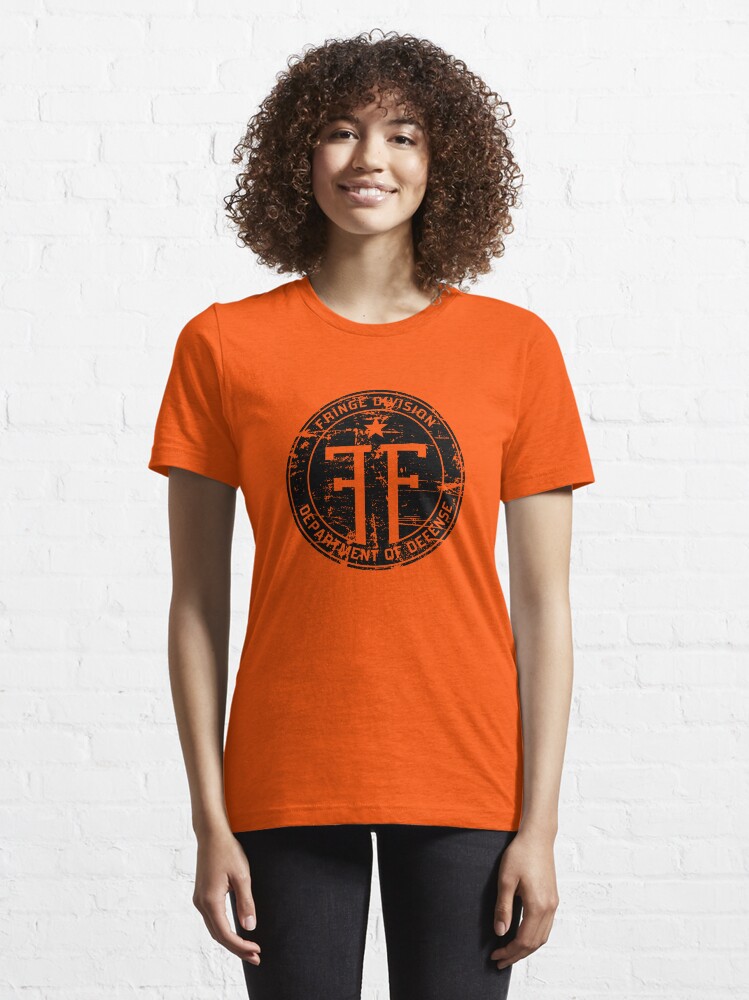 Alternate view of Fringe Division (dark print and stickers) Essential T-Shirt