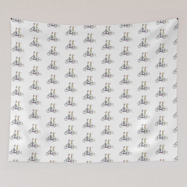Item preview, Wedding giraffes on bicycle designed and sold by CuteCartoon.