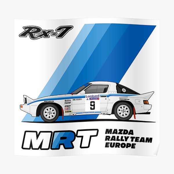 Mazda RX-7 grupo B» Póster en venta de purpletwinturbo | Redbubble rally team Mazda RX-7 grupo B» Póster en venta de purpletwinturbo | Redbubble