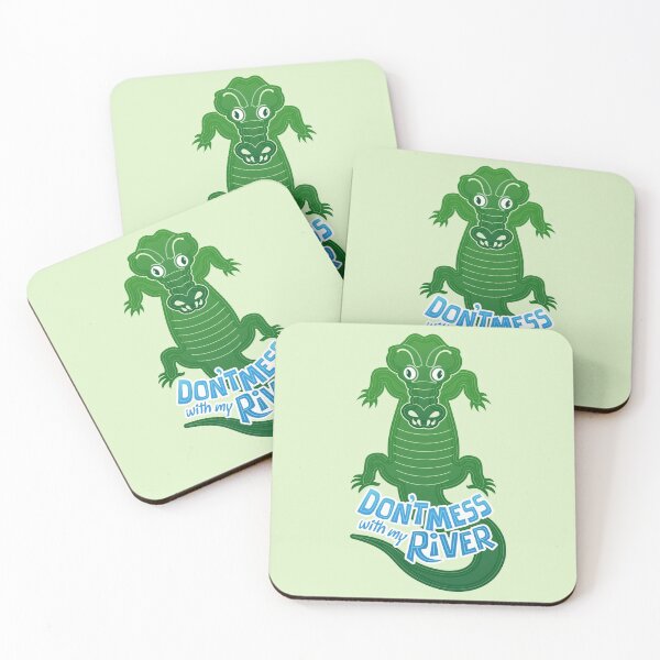 Item preview, Furious crocodile warning about not messing with his river  designed and sold by Zoo-co.