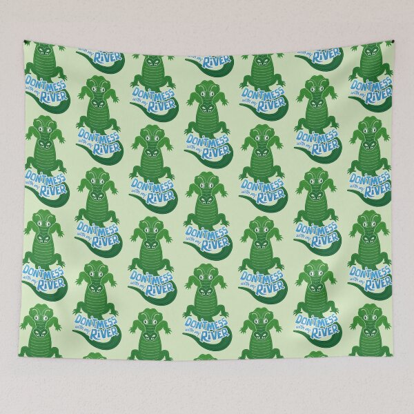 Item preview, Furious crocodile warning about not messing with his river  designed and sold by Zoo-co.